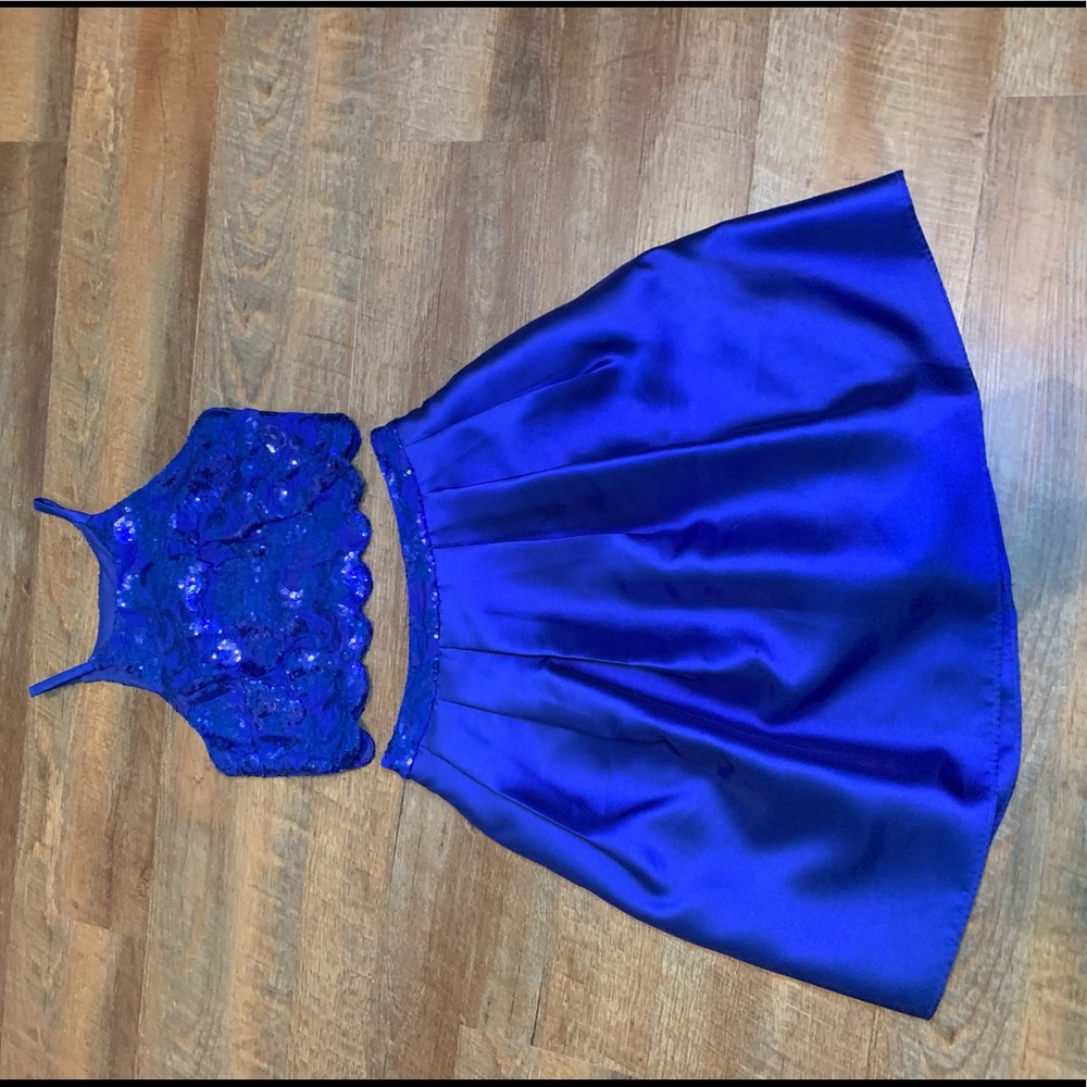 Beautiful blue 2 piece dress
